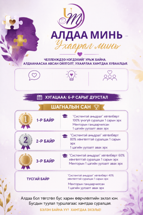 6р сарын челленждээ урьж байна 