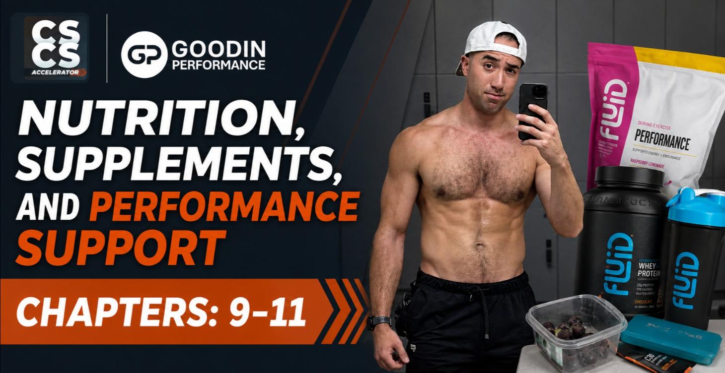 Nutrition, Supplements, and Performance Support
