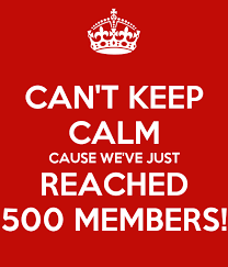 500 Members!