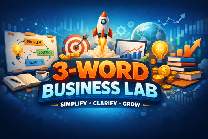 3-Word Business for 6 Feb: chair, radio, and ice cream.