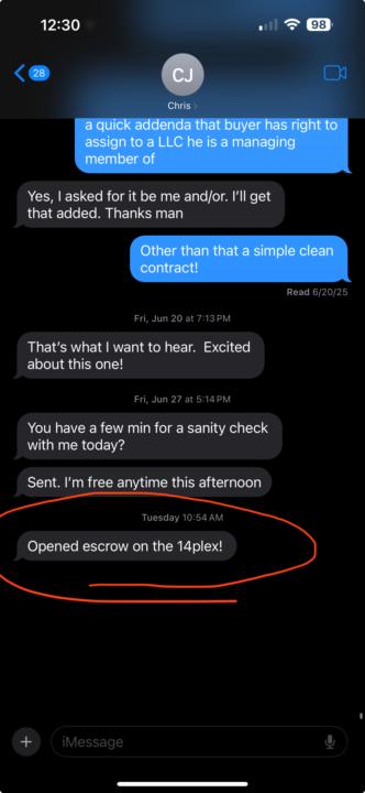 Chris Strikes again!