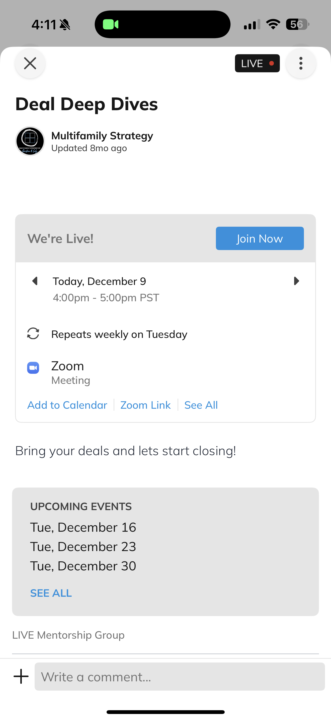 Can’t get to the Deal Deep Dive 