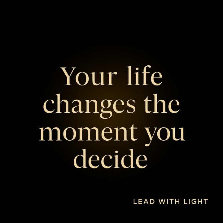 The Shift Begins With One Decision