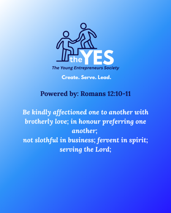 This is the ethos behind what we are doing here at The YES