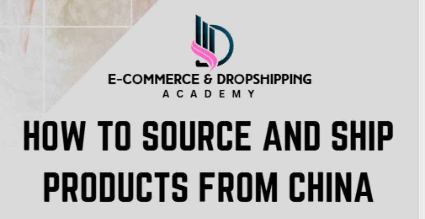 How to source and ship products