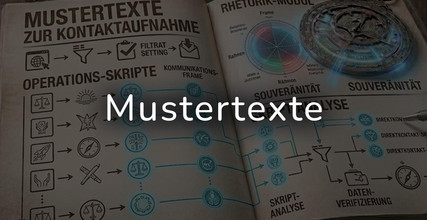 Mustertexte zur Kontaktaufnahme