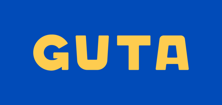 GUTA - Cafe truyền thống với font thiết kế riêng