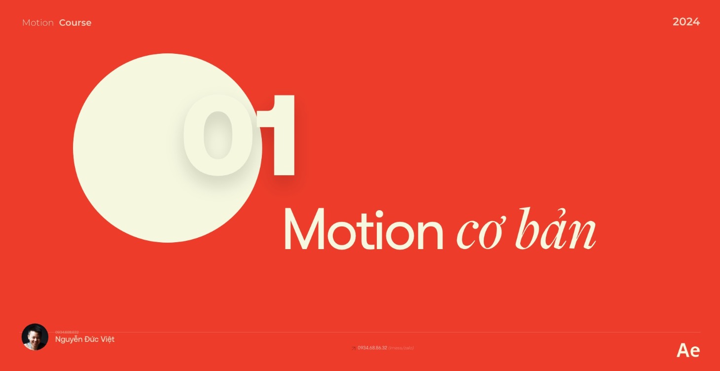 After Effect - Cơ bản - Motion graphic