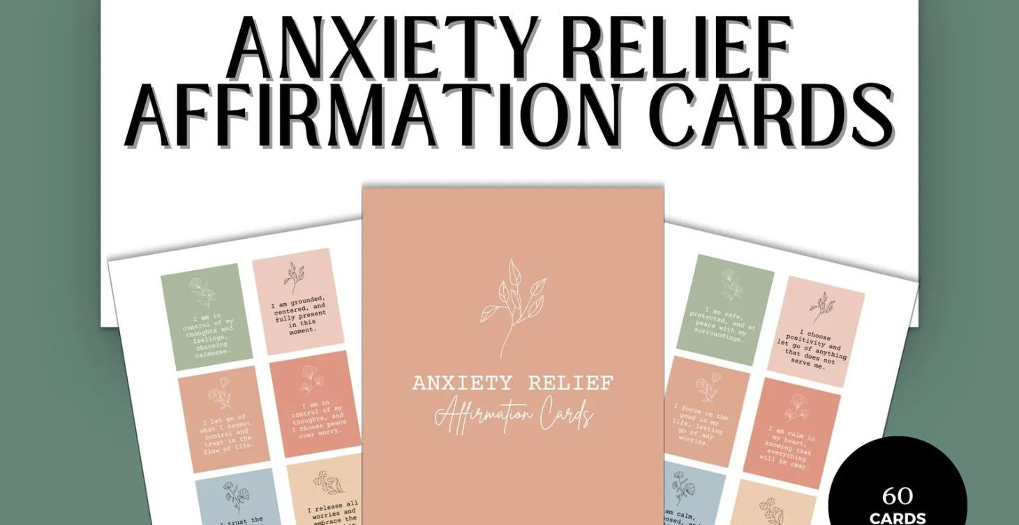 Anxiety Relief Affirmation Cards
