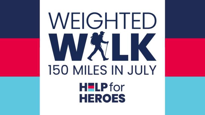 I am taking on the 150 Miles Weighted Walk to rebuild lives