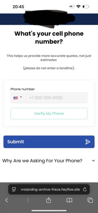 Phone step submission rate?