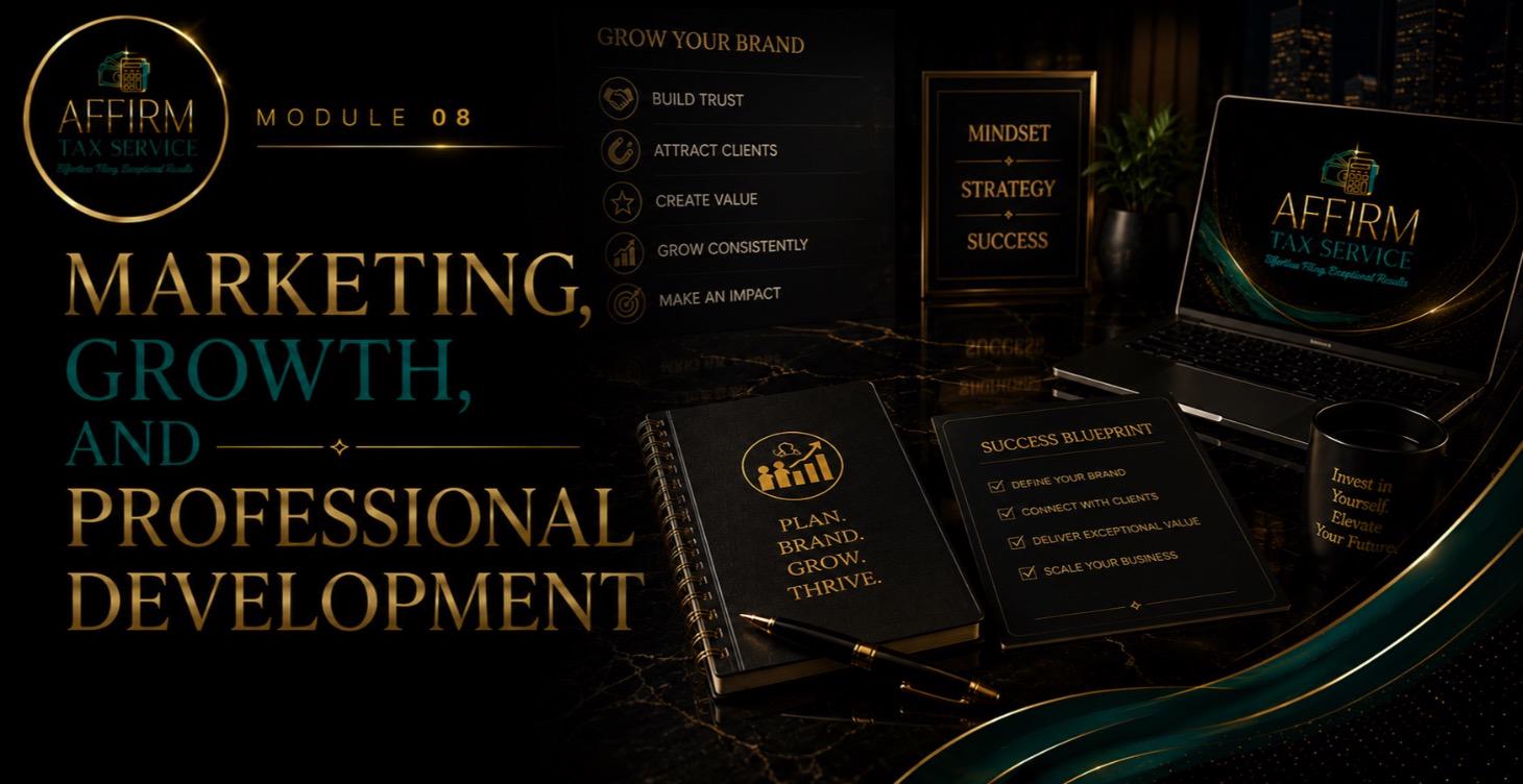 MARKETING, GROWTH, AND PROFESSIONAL DEVELOPMENT