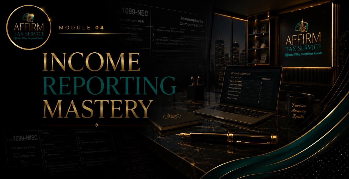 INCOME REPORTING MASTERY