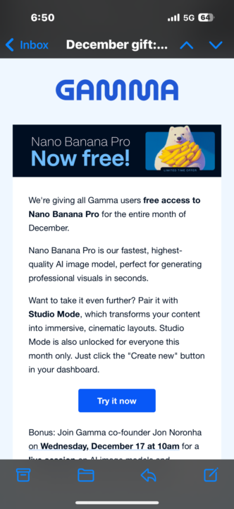 Gamma email 