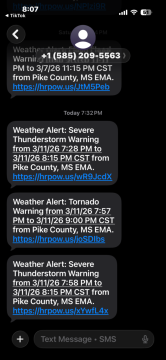 Weather alert 