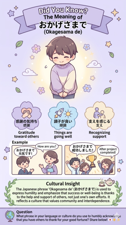 Do you know the Japanese phrase “おかげさまで (Okagesama de)”?