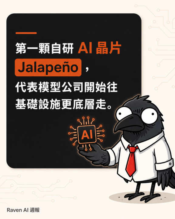 AI 基礎設施 / 自研晶片 / LLM 推論：OpenAI 發表首款自研 AI 晶片 Jalapeño，專為 LLM 推論打造