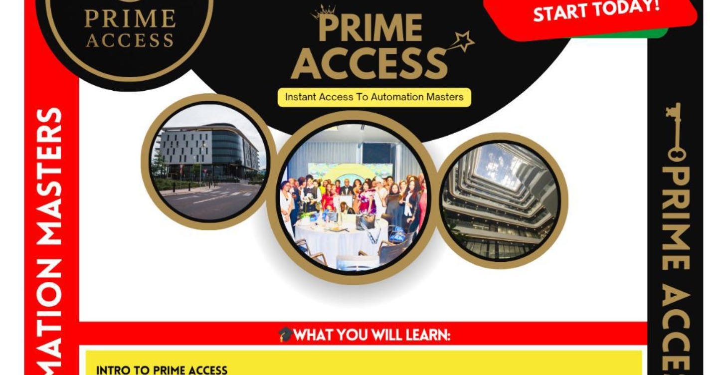 Get Prime access to join automation masters