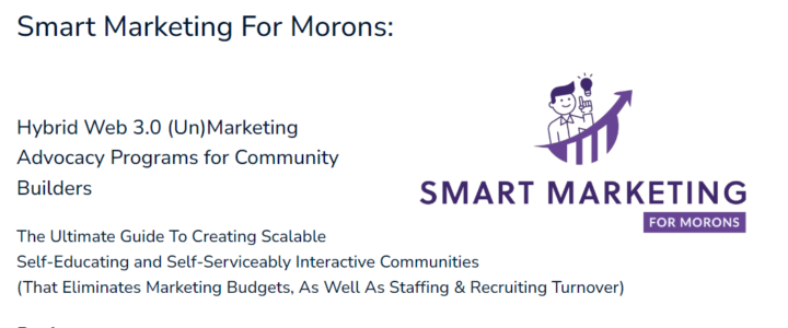 Smart Marketing For Morons: