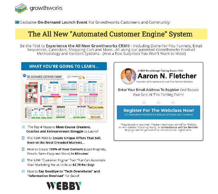 LIVE Growthworks CRM Launch Webinar Replay