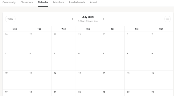 calendar