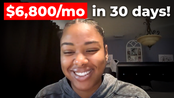 $6,800/month in 30 days!! 🥳