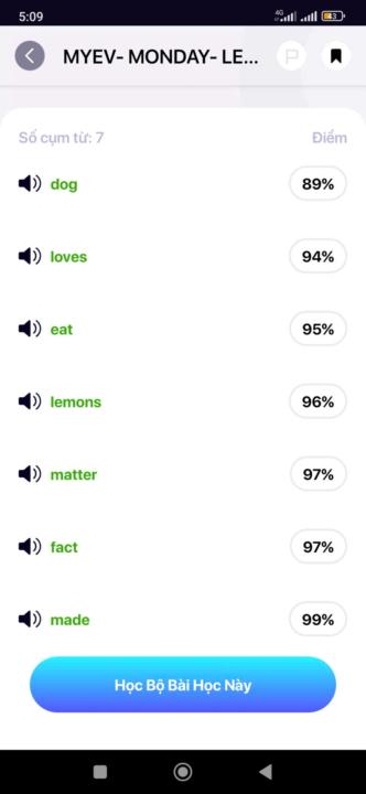 Sử dụng Elsa luyện phát âm có chấm điểm miễn phí 