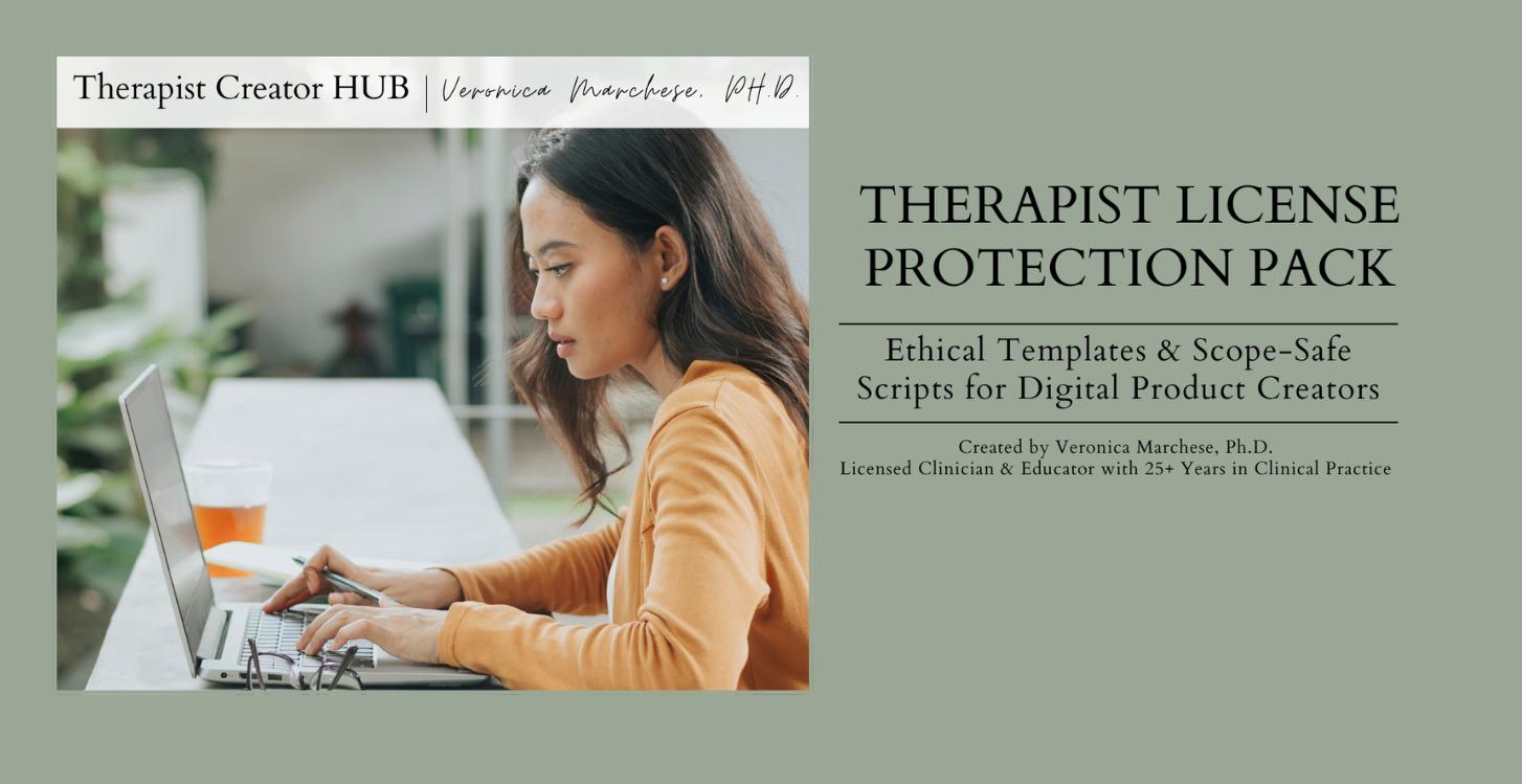 Therapist License Protection Pack
