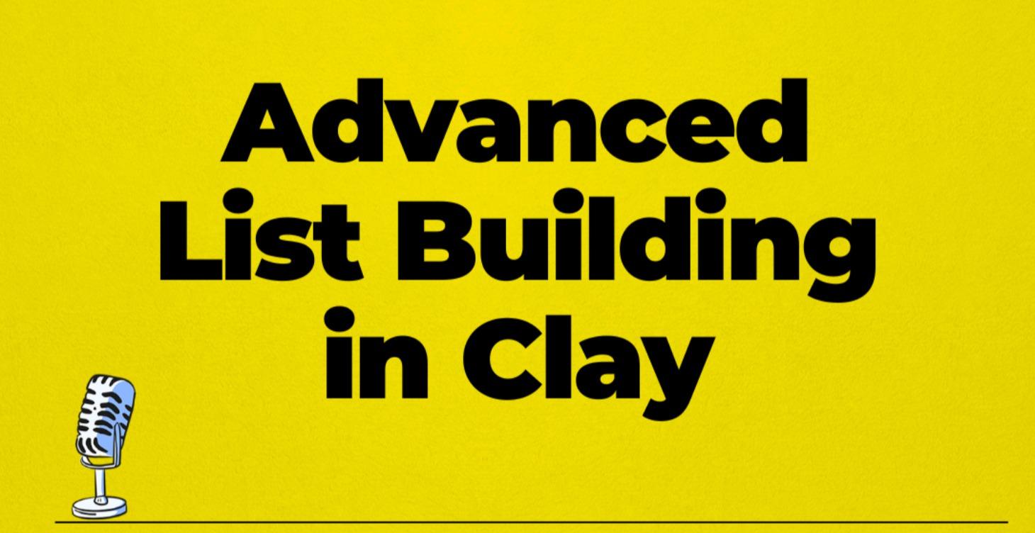 Advanced Lead List Building