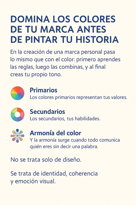 Domina los colores de tu marca antes de pintar tu historia.