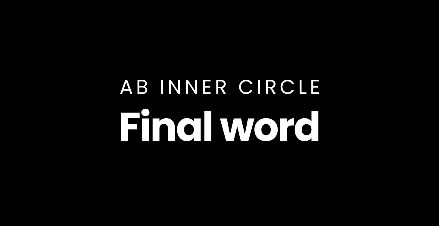 Final Word (IMPORTANT!)