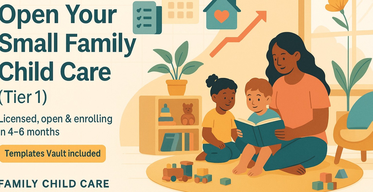 Open Your Small Family Child Care (Tier 1)