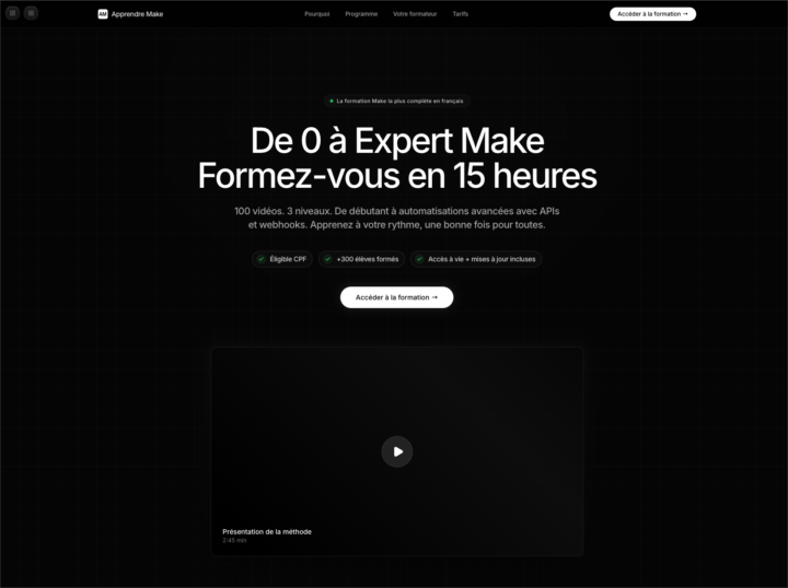 La refonte de apprendre-make