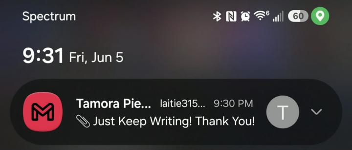 OMG SHE WROTE BACK