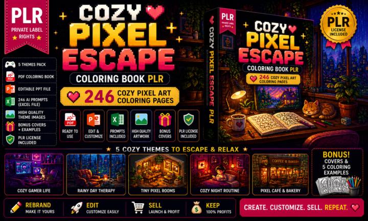 Cozy Pixel Escape PLR Review 2026