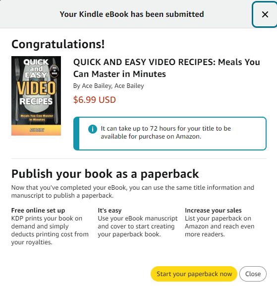 Only a week in and book 2 uploaded! Sales coming soon!