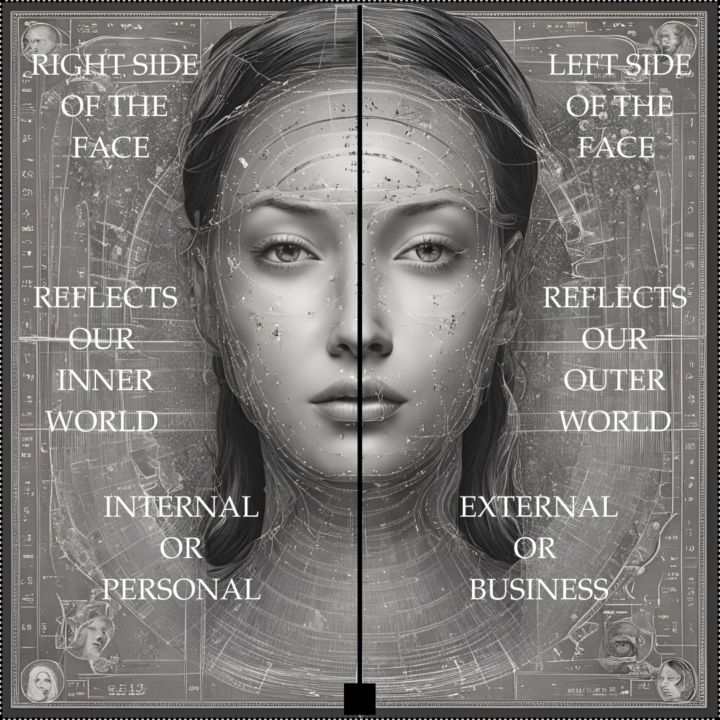 What the LEFT & the RIGHT sides of the face tell us?