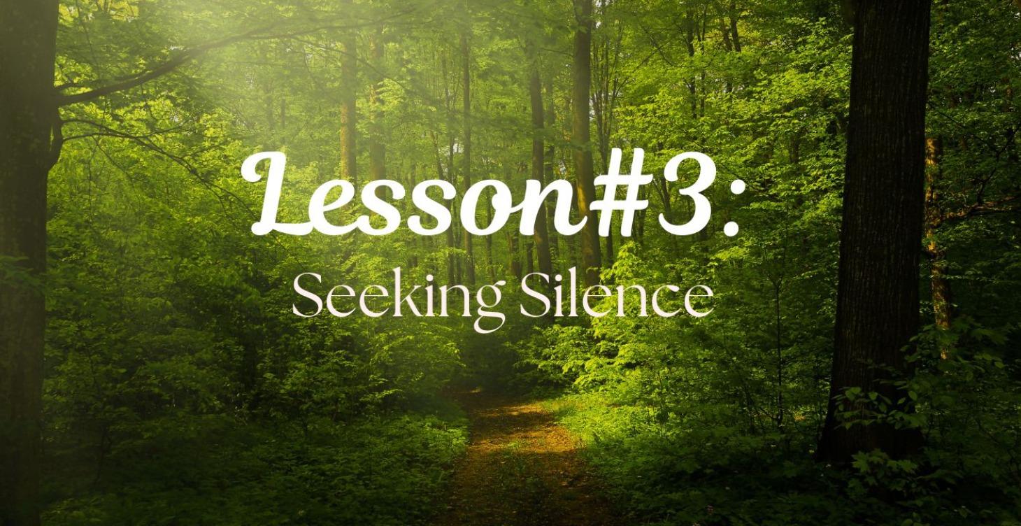 Lesson #3: Seek Silence