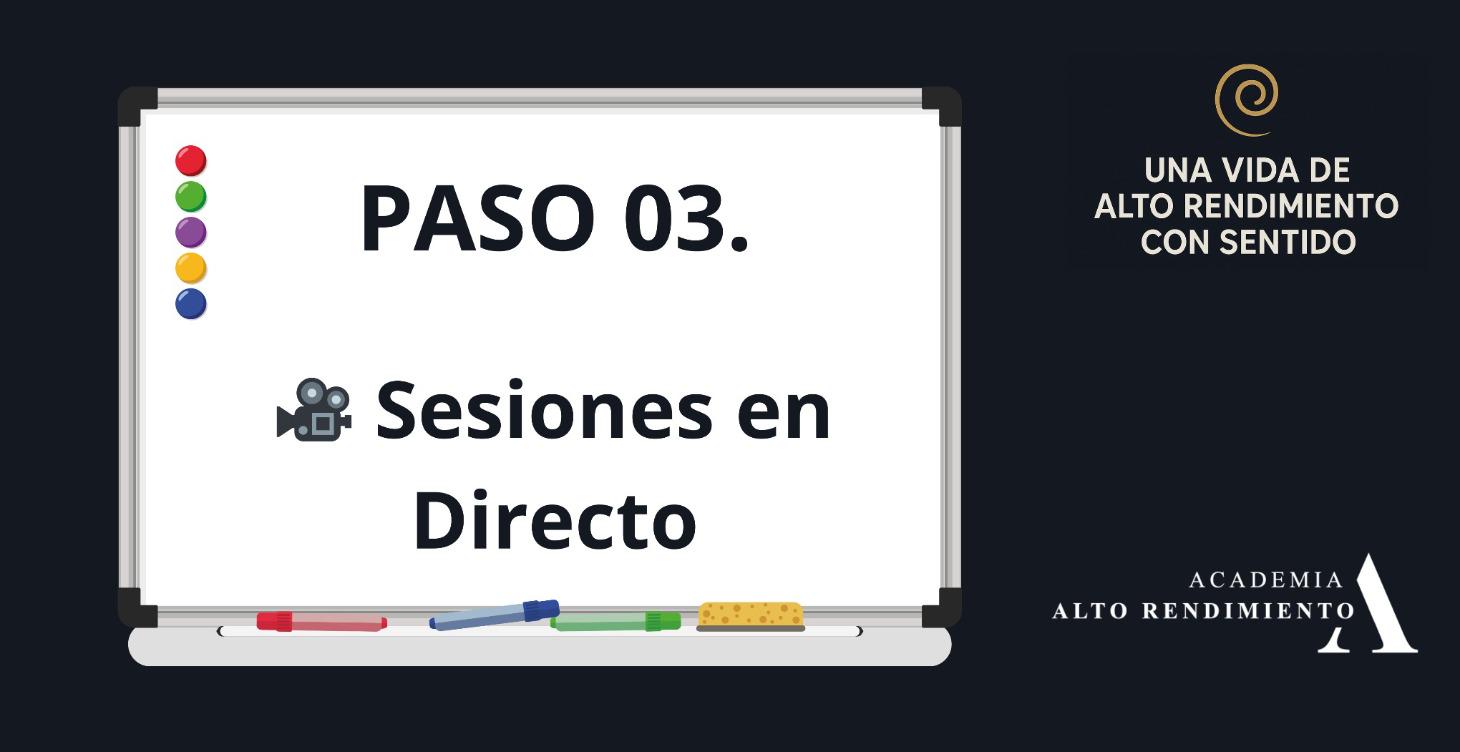 PASO 03. 🎥 Grabaciones. Sesiones en Directo