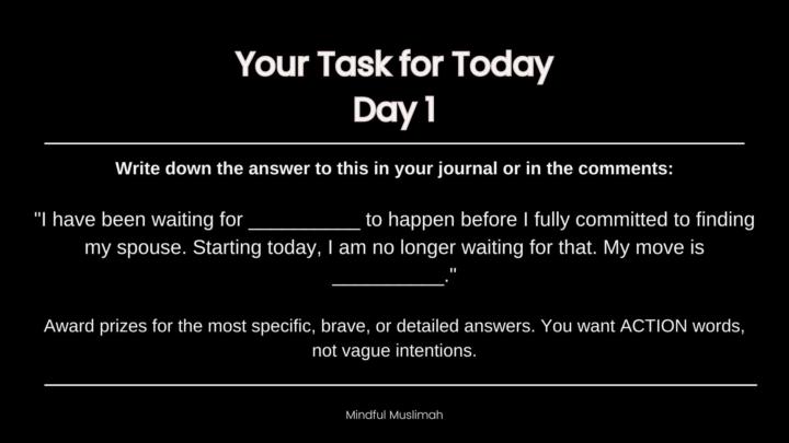 ✨ Day 1 Action Item… Your Turn Sister! 💜