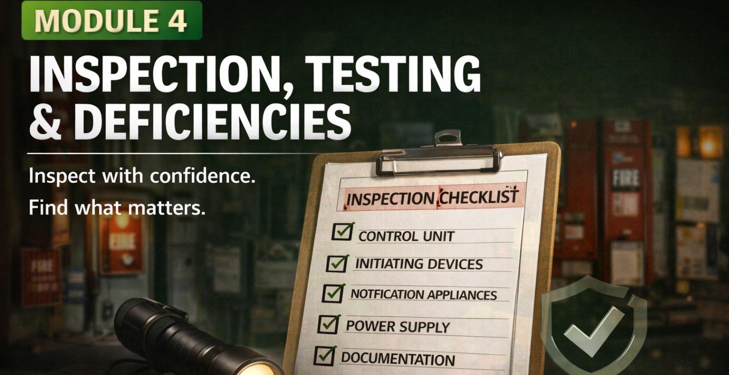 MODULE 4: Inspection, Testing & Deficiencies