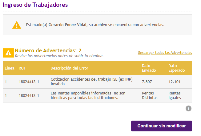 Diferencia cotización mutual en previred