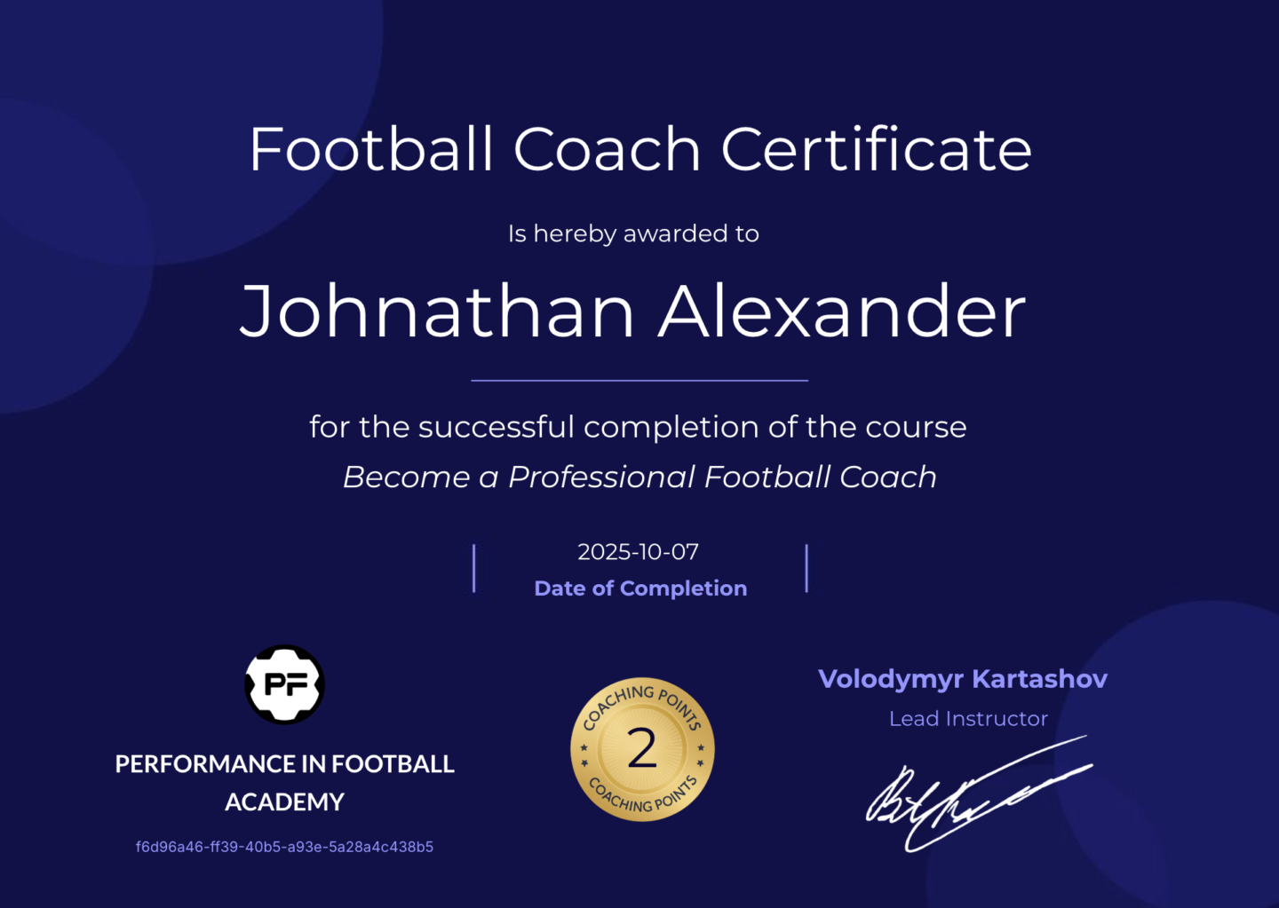 Performance in Football