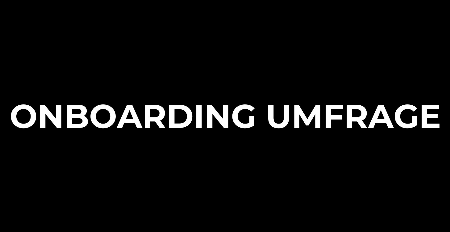 ONBOARDING UMFRAGE