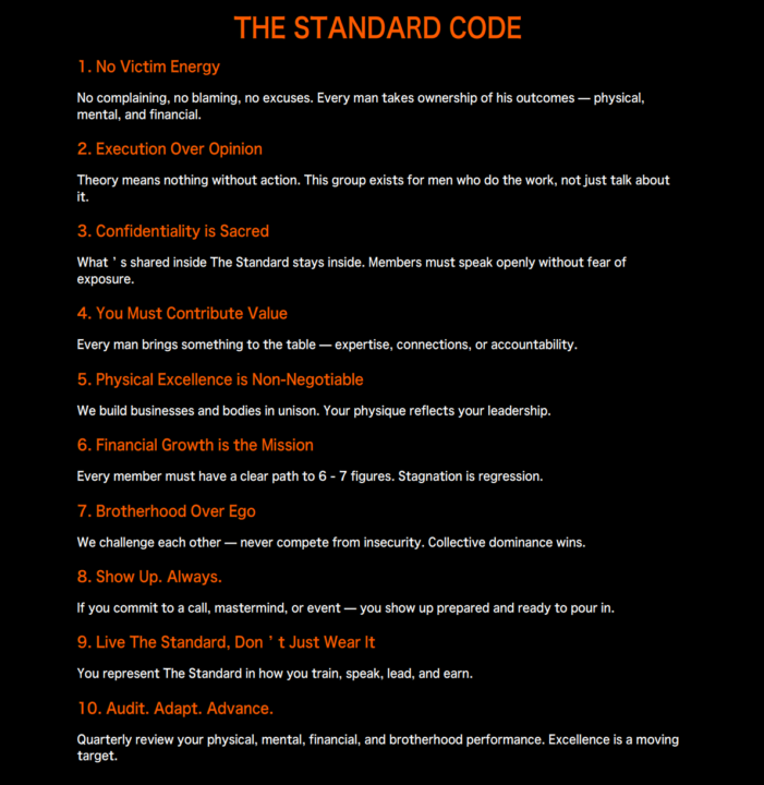 ⚔️ THE STANDARD — CORE RULES