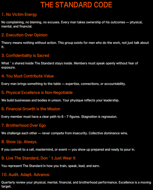 ⚔️ THE STANDARD — CORE RULES
