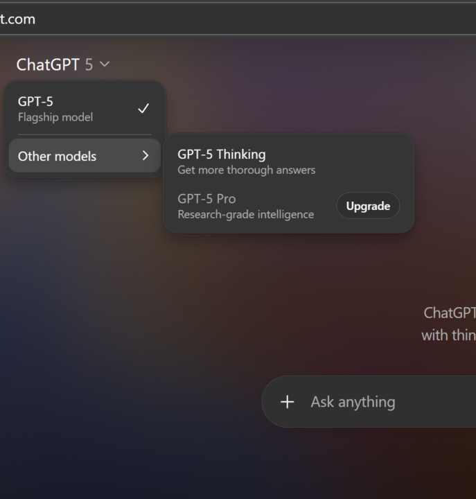 Y los otros Modelos antes de ChatGPT‑5?