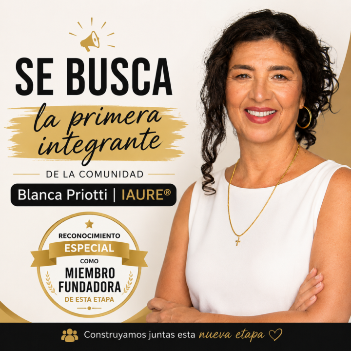 Encontramos la primera integrante de la comunidad de expertos de Blanca Priotti |IAURE®. 