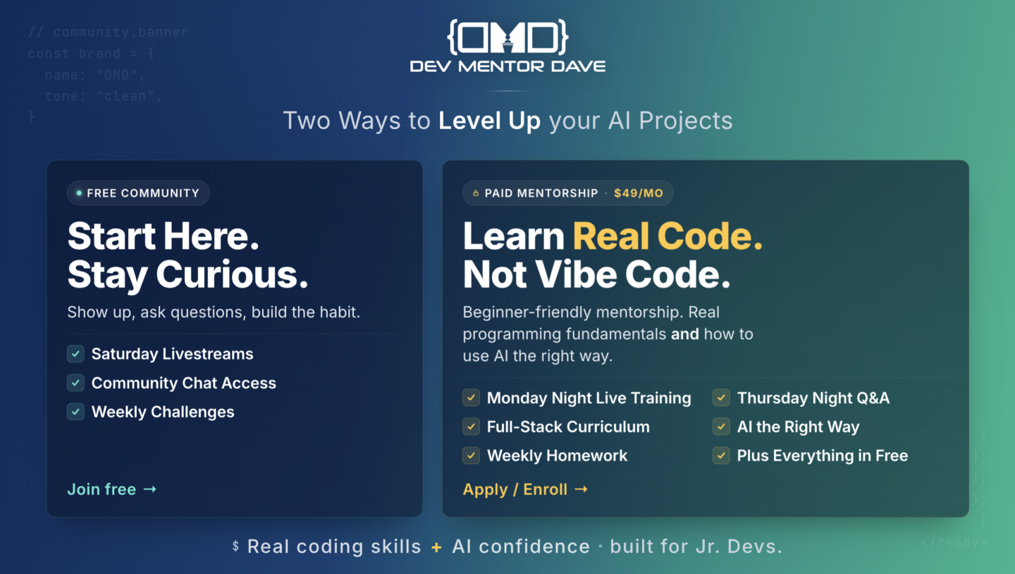 Dev Mentor Dave
