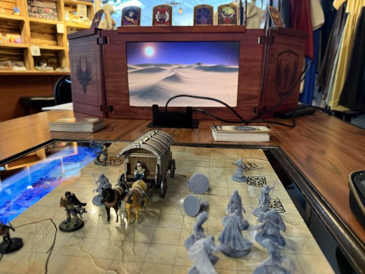 Table set up from session 1. 